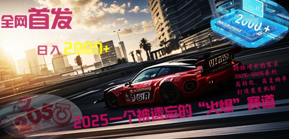 全网首发：2025一个被遗忘的“火爆”赛道轻松日入多张