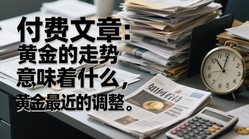 付费文章:黄金的走势意味着什么,如何看待黄金最近的调整