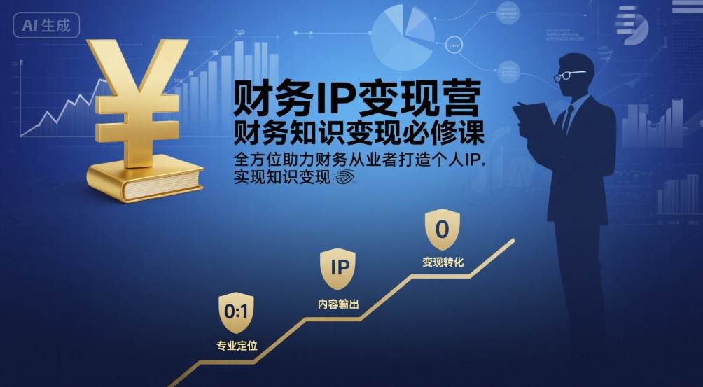 有有老师·财务IP变现营，财务知识变现必修课，全方位助力财务从业者打造个人IP，实现知识变现