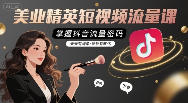 铭玥-美业精英短视频流量课,掌握抖音流量密码,天天有询单,条条有转化