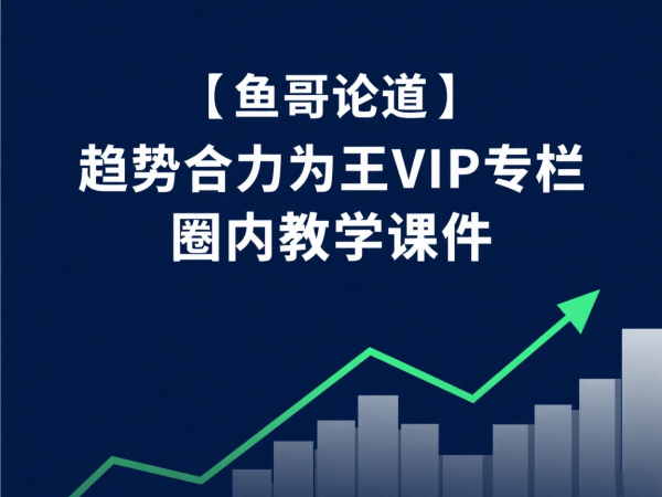 【鱼哥论道】趋势合力为王VIP专栏 圈内教学课件